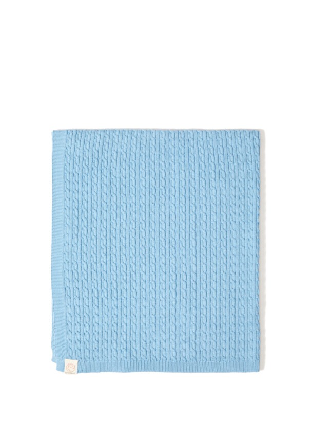 Wholesale Organic Cotton Mini Braid Knitted Baby Blanket 0-36M Uludağ Triko 1061-21006 - 1