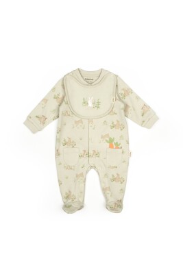 Toptan Bebek Çıtçıtlı Tulum Önlüklü 0-9M BabyCosy 2022-CSY5821 - BabyCosy