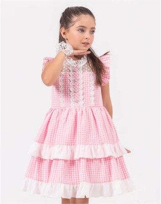  Toptan Kız Çocuk Elbise 6-9Y Wizzy 2038-3487 - Wizzy (1)