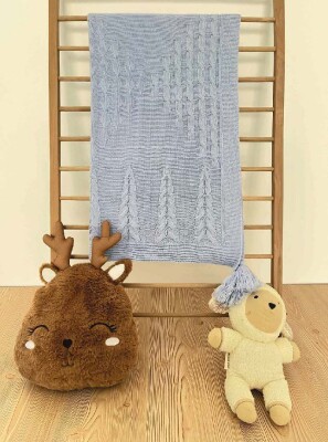 Baby Knitted Throw Argyle Blanket Jojomini 1062-97101 - 1