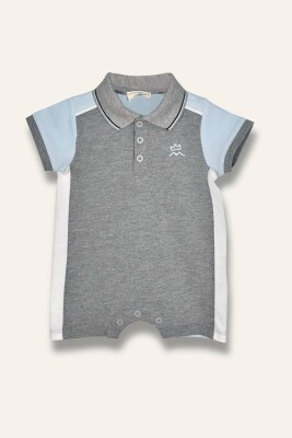 Erkek Bebek Polo Yaka Pike Tulum 3-24M Mininio 2062-251M1LBT46 - Mininio