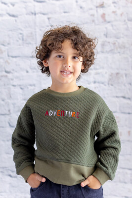 Erkek Çocuk Kapitone Nakış Detaylı Sweatshirt 1-12Y Zeyland 1070-252Z3EZC61 - 1