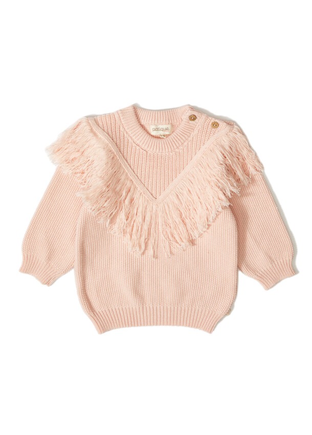 Organic Cotton Baby Sweater with Tassel Uludağ Triko 1061-21043-1 - 2