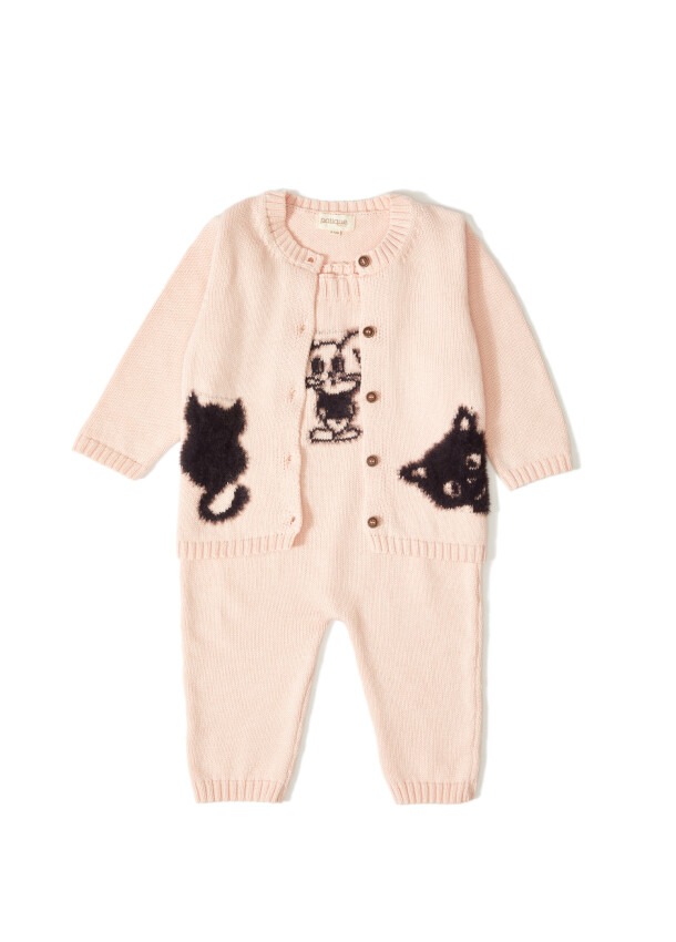 Organic Cotton Cat Outfit & Set Uludağ Triko 1061-21030 - 1