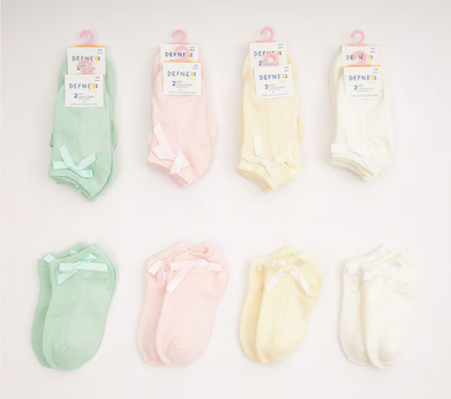 Toptan 24 Çift Bebe Patik Çorap (Kutu) Defne 1064-DFN2P-K019-23(18-24) - 1