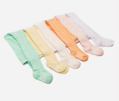 Toptan 6'lı Desenli Bebek Külotlu Çorap Defne 1064-KKLT-J006-21(0-6) - 1