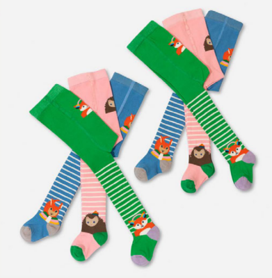 Toptan 6'lı Kız Külotlu Çorap (Desenli) Defne 1064-KKLT-029-21(18-24) - Defne