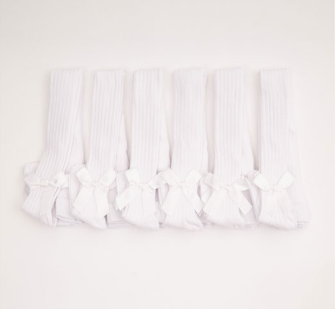 Toptan 6'lı Kurdele Detaylı Kız Çocuk Külotlu Çorap Defne 1064-ÇKLT-026-23(5-6) - 1