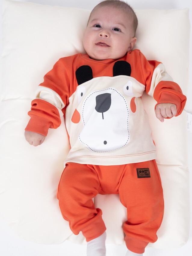 Toptan Bebek 2'li Takım 3-12M Serkon Baby&Kids 1084-M1883 - 4