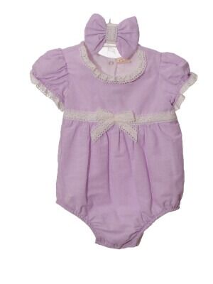 Toptan Bebek 2'li Tulum ve Saç Bantlı Takım 3-18M Serkon Baby&Kids 1084-M0436 - 1