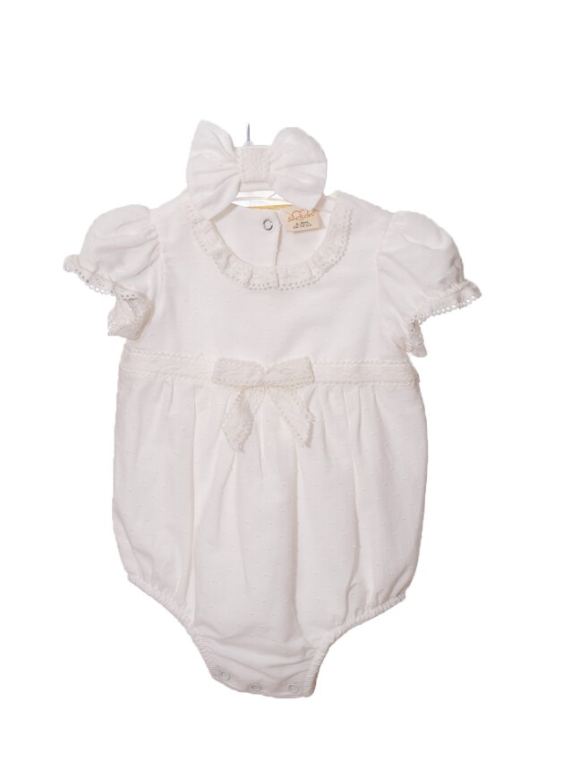 Toptan Bebek 2'li Tulum ve Saç Bantlı Takım 3-18M Serkon Baby&Kids 1084-M0436 - 2