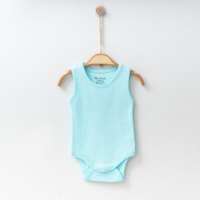 Toptan Bebek Body 0-18M Gümüş Baby 2043-0051 Yeşil