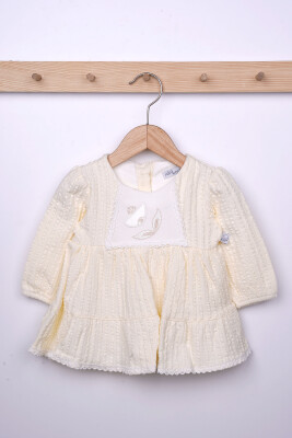 Toptan Bebek Elbise 3-18M Miniborn 2019-3145 Sarı
