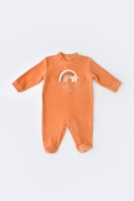 Toptan Bebek Kadife Ayaklı Tulum 3-24M Baby Cosy 2022-CSYK6003 - 1