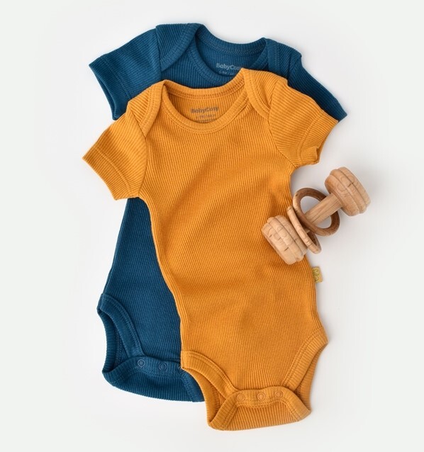 Toptan Bebek Modal 2 Li Kısa Kollu Body3-24M Baby Cosy 2022-CSYM11210 - 1