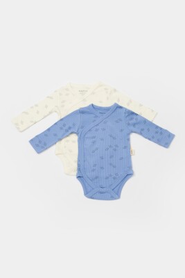 Toptan Bebek Modal 2'li Kruvaze Badi 3-24M Baby Cosy 2022-CSYM11318 - Baby Cosy