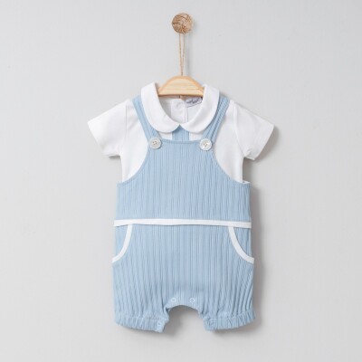 Toptan Bebek Tulum 3-18M Miniborn 2019-6077 Mavi