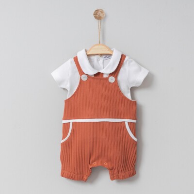 Toptan Bebek Tulum 3-18M Miniborn 2019-6077 Kiremit