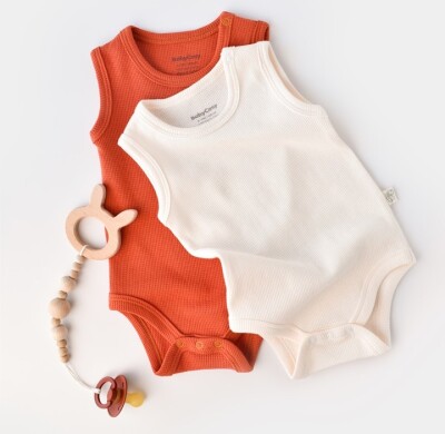 Toptan Bebek Waffle 2 li Askılı Body 3-24M Baby Cosy 2022-CSYW1001 - 1