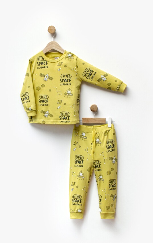 Toptan Erkek Bebek 2'li Pijama Takım 1-5Y Flexi Baby 2063-217584 - 2