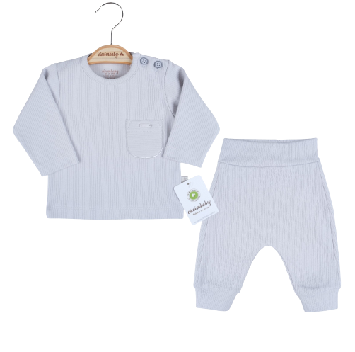 Toptan Erkek Bebek 2'li Sweat ve Pantolon Takım 0-9M Ciccimbaby 1043-4778 - 2