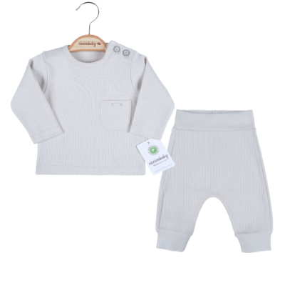 Toptan Erkek Bebek 2'li Sweat ve Pantolon Takım 0-9M Ciccimbaby 1043-4778 - 6