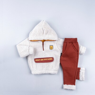 Toptan Erkek Bebek 2'li Sweatshirt ve Pantolon Takım 6-24M Bubbly 2035-4051 - 1