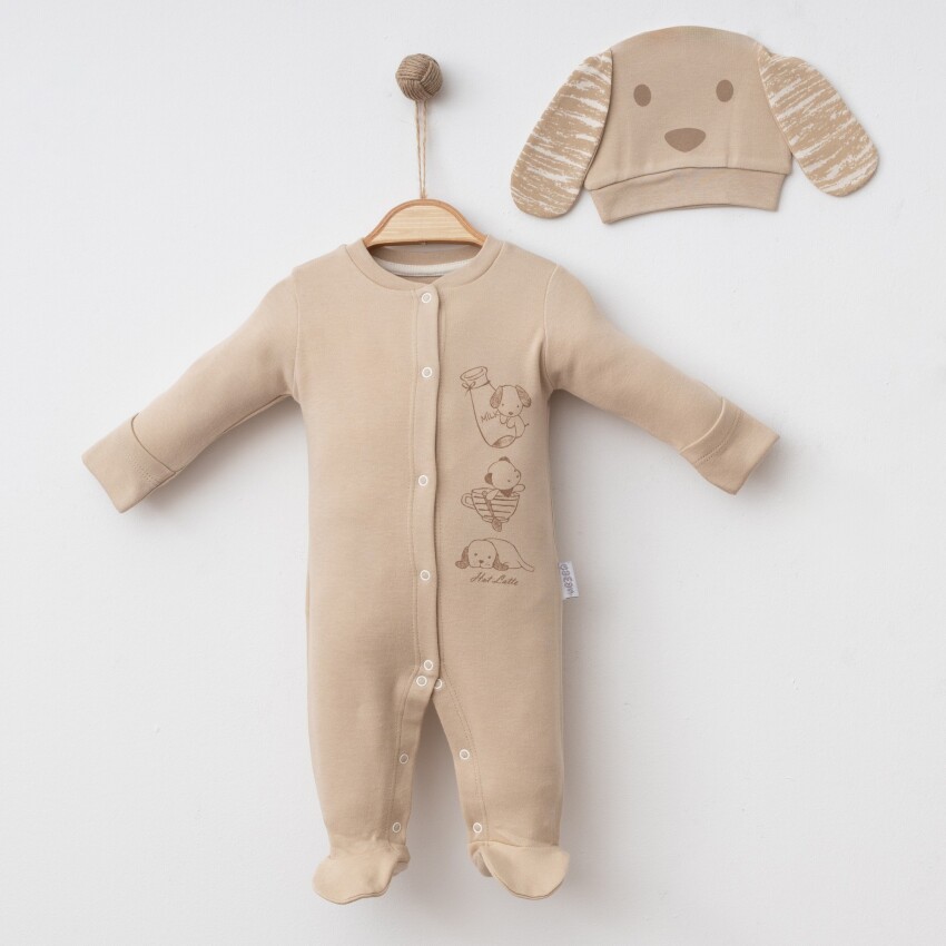 Toptan Erkek Bebek Tulum 0-1M Gümüş Baby 2043-0084 - 2