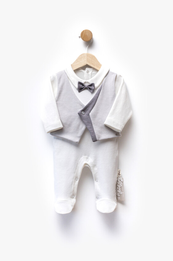 Toptan Erkek Bebek Tulum 0-6M Flexi Baby 2063-252347 - 2