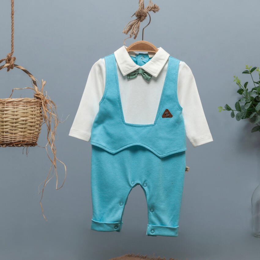 Toptan Erkek Bebek Tulum 3-12M BabyZ 1097-4355 - 2