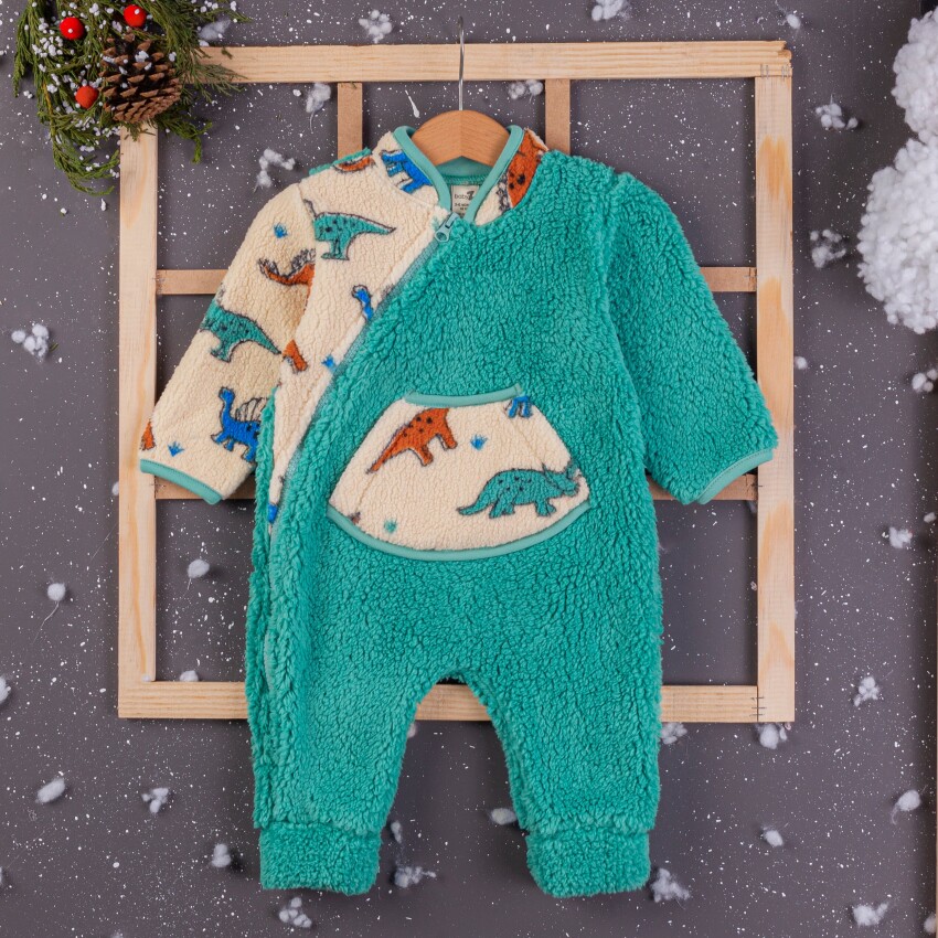 Toptan Erkek Bebek Tulum 3-12M BabyZ 1097-4360 - 1