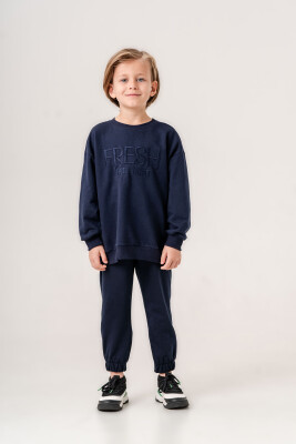 Toptan Erkek Çocuk 2'li Sweatshirt ve Pantolon Takımı 6-9Y Gold Class 1010-3632 - Gold Class (1)