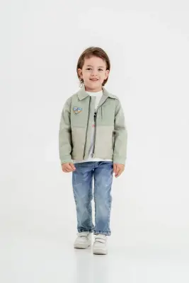 Toptan Erkek Çocuk 3'lü Ceket, Gömlek ve Pantolon Takım 1-4Y Cool Exclusive 2036-28070 - 2