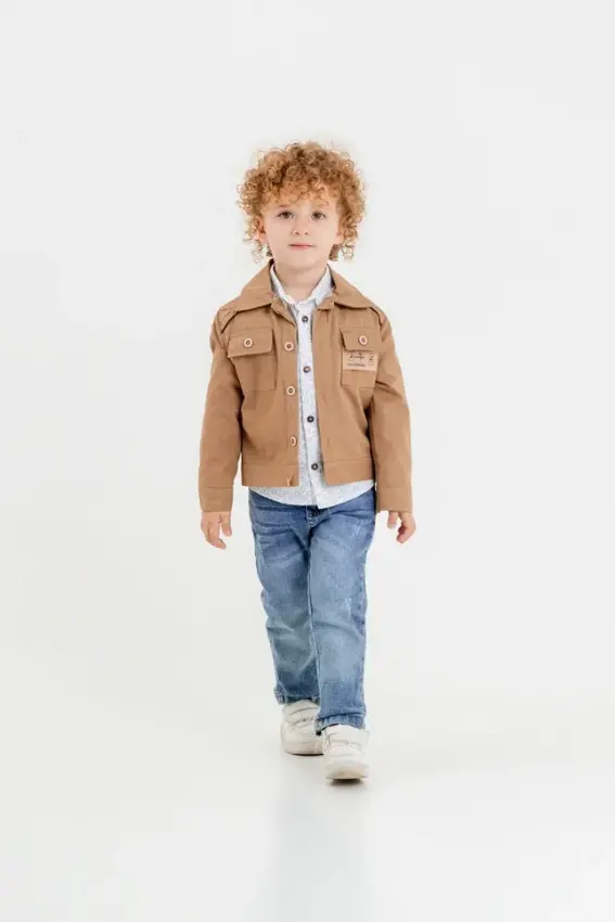 Toptan Erkek Çocuk 3'lü Ceket, Gömlek ve Pantolon Takım 1-4Y Cool Exclusive 2036-28076 - 2