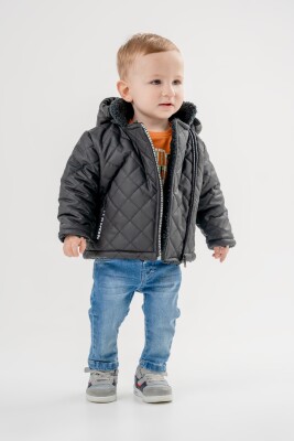 Toptan Erkek Çocuk 3'lü Ceket Sweat ve Kot Pantolon Takım 6-24M Bubbly 2035-2054 - 2