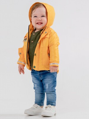 Toptan Erkek Çocuk 3'lü Ceket Sweatshirt ve Kot Pantolon 6-24M Bubbly 2035-2032 - 1