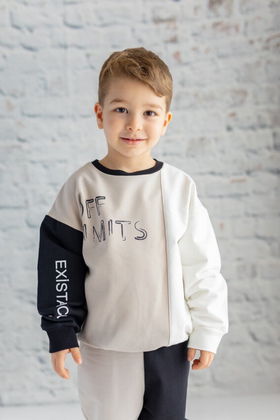 Toptan Erkek Çocuk Baskılı Sweatshirt 2-5Y Zeyland 1070-232Z1BUF63 - 1