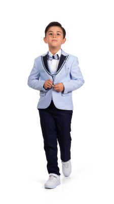 Toptan Erkek Çocuk Ceket, Gömlek Ve Pantolon Takım 3-6Y Messy 1037-5800 - 5
