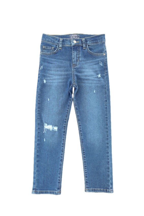 Toptan Erkek Çocuk Denim Pantolon 1-4Y Lemon 1015-B-1-B - 1