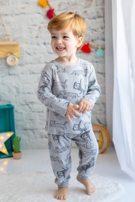 Toptan Erkek Çocuk Hayvan Desenli Pijama Takımı 1-7Y Zeyland 1070-02Z1PJM358 - Zeyland