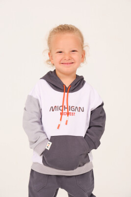 Toptan Erkek Çocuk Kapüşonlu Nakışlı Sweatshirt 1-12Y Zeyland 1070-252Z3EZC63 - Zeyland