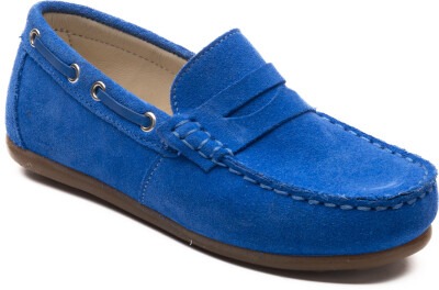 Toptan Erkek Çocuk Klasik Ayakkabı 31-35EU Minican 1060-PNB-F-411 Mavi