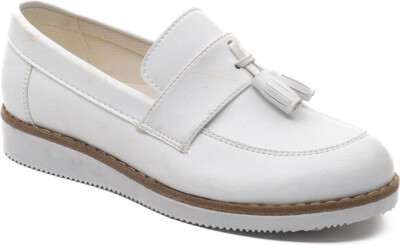 Toptan Erkek Çocuk Klasik Ayakkabı 31-36EU Minican 1060-MC-F-184 Beyaz