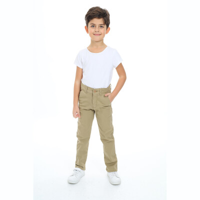 Toptan Erkek Çocuk Pantolon 1-5Y 1067-22043-1 Camel