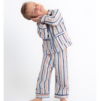 Toptan Erkek Çocuk Pijama Takımı 2-11Y KidsRoom 1031-5665 - KidsRoom
