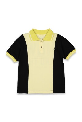 Toptan Erkek Çocuk Polo Yaka Tişört 6-9Y Tuffy 1099-8118 Açık Sarı
