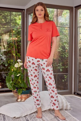 Toptan Kadın Kısa Kollu Pijama Takımı S-M-L-XL Zeyland 1070-ZY23-16120 - 1