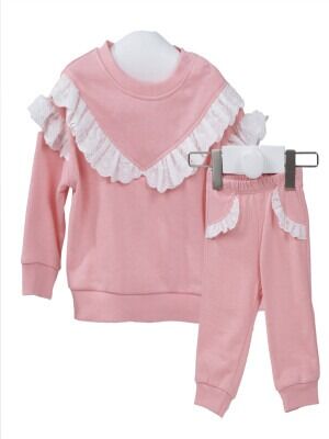 Toptan Kız Bebek 2'li Eşofman Takımı 6-18M Serkon Baby&Kids 1084-M0578 - Serkon Baby&Kids (1)