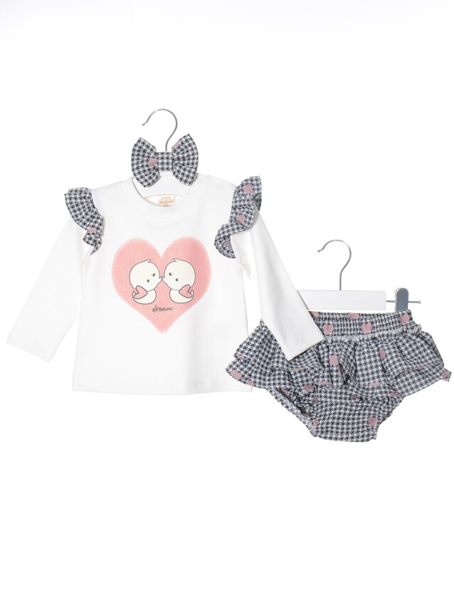 Toptan Kız Bebek 3Lü Etekli Takım 3-12M Serkon Baby&Kids 1084-M0149 - 4