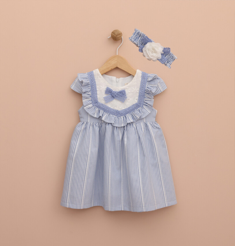 Toptan Kız Bebek Bandalı Elbise 9-24M Lilax 1049-6441-1 - 1